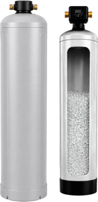 PureHome salt-free conditioner and cutaway media tank