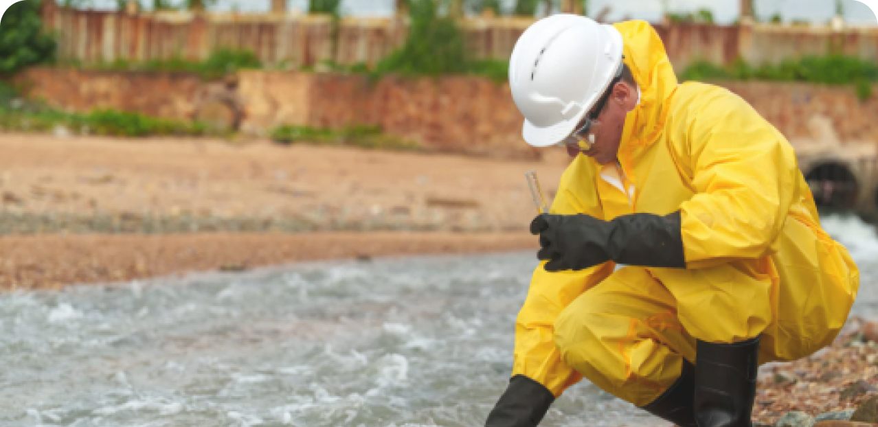 Invisible organisms in water